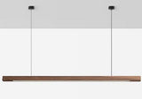 Wooden LED Linear Pendant Light  Pine or Walnut Finish - Product detail 11