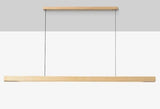 Wooden LED Linear Pendant Light  Pine or Walnut Finish - Product detail 14