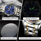 Luxury Mens Watch  Blue Dial Steel Two-Tone Design - Product detail 5