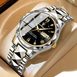 Luxury Mens Watch  Blue Dial Steel Two-Tone Design - Product example