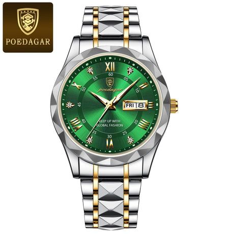 Luxury Steel Watch  Blue Dial Roman Numerals - Product detail 8
