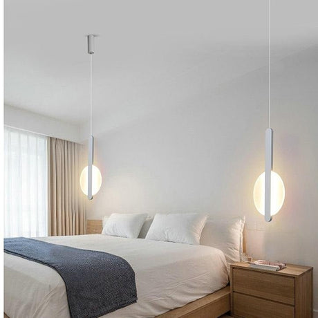 Modern LED Pendant Light  Geometric Metal Disc Design - Product detail 7