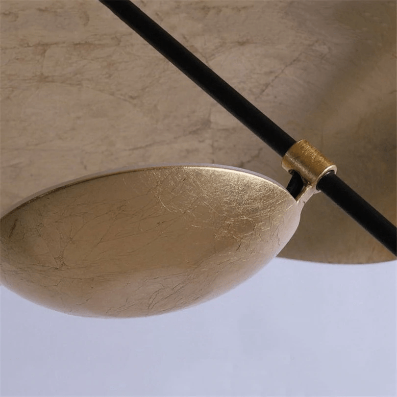 Modern Pendant Light  Black Gold Curved Design - Product detail 5