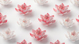 3D Pink Lotus Wallpaper design file showing detailed floral pattern with soft coral-pink gradients