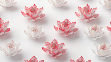 3D Pink Lotus Wallpaper design file showing detailed floral pattern with soft coral-pink gradients