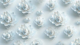 White lotus 3D wallpaper design file showing detailed floral pattern and texture
