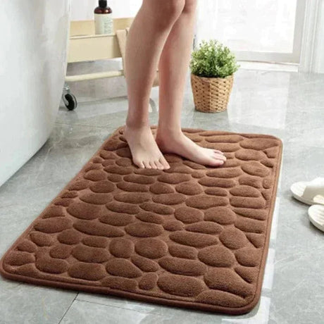 Memory Foam Bath Mat  Non-Slip Pebble Pattern Design - Product detail 4