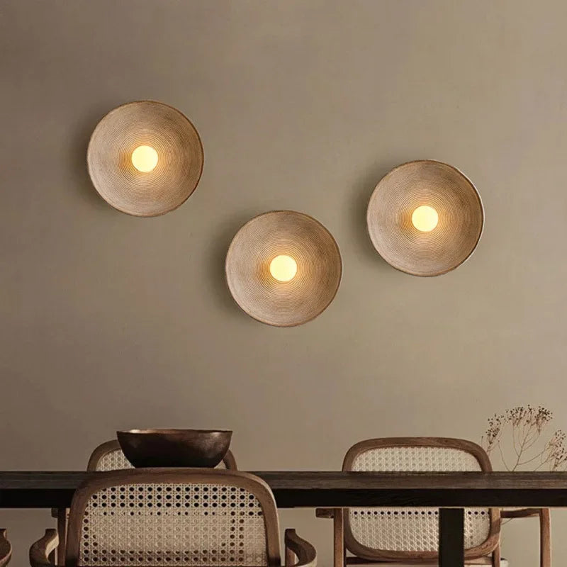 Modern Wall Sconce  Textured Glass Shade - Product example