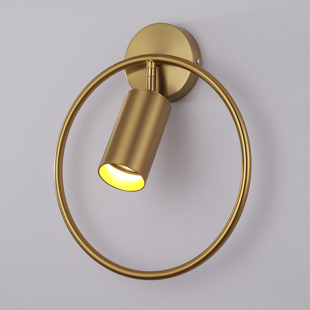 Modern Circle Wall Light  Minimalist Black Metal Design - Product detail 6