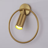 Modern Circle Wall Light  Minimalist Black Metal Design - Product detail 6