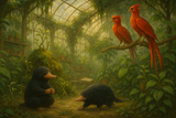 Creature Mural Wallpaper  Harry Potter Fantastic Beasts - Wallpaper design detail 4