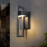 Modern Outdoor Wall Light  Geometric LED Frame Design - Product showcase