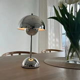 Modern Table Lamp  Chrome Mushroom Design - Product detail 5