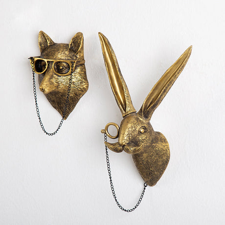 Animal Wall Decor  Vintage Gold Resin Sculptures - Product detail 4