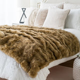 Luxury Faux Fur Throw Blanket  Premium Fox Fur Design - Product detail 4