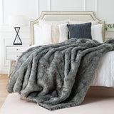 Luxury Faux Fur Throw Blanket  Premium Fox Fur Design - Product detail 9