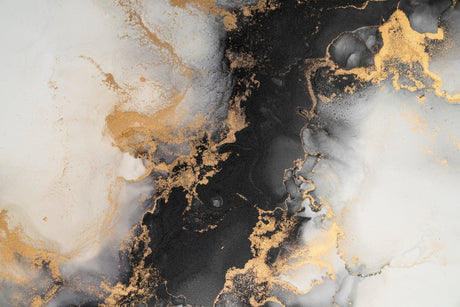 Black and gold marble design file showing intricate veining pattern and rich color detail