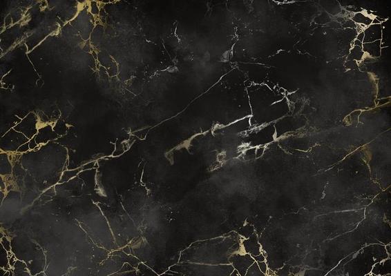 Black and gold marble wallpaper design file showing intricate veining pattern and texture details