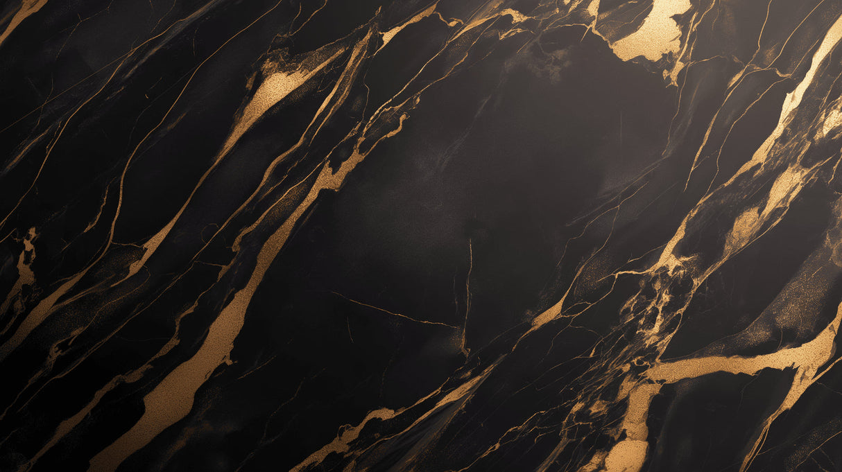 Luxury black and gold marble wallpaper design file showing detailed veining pattern and metallic accents