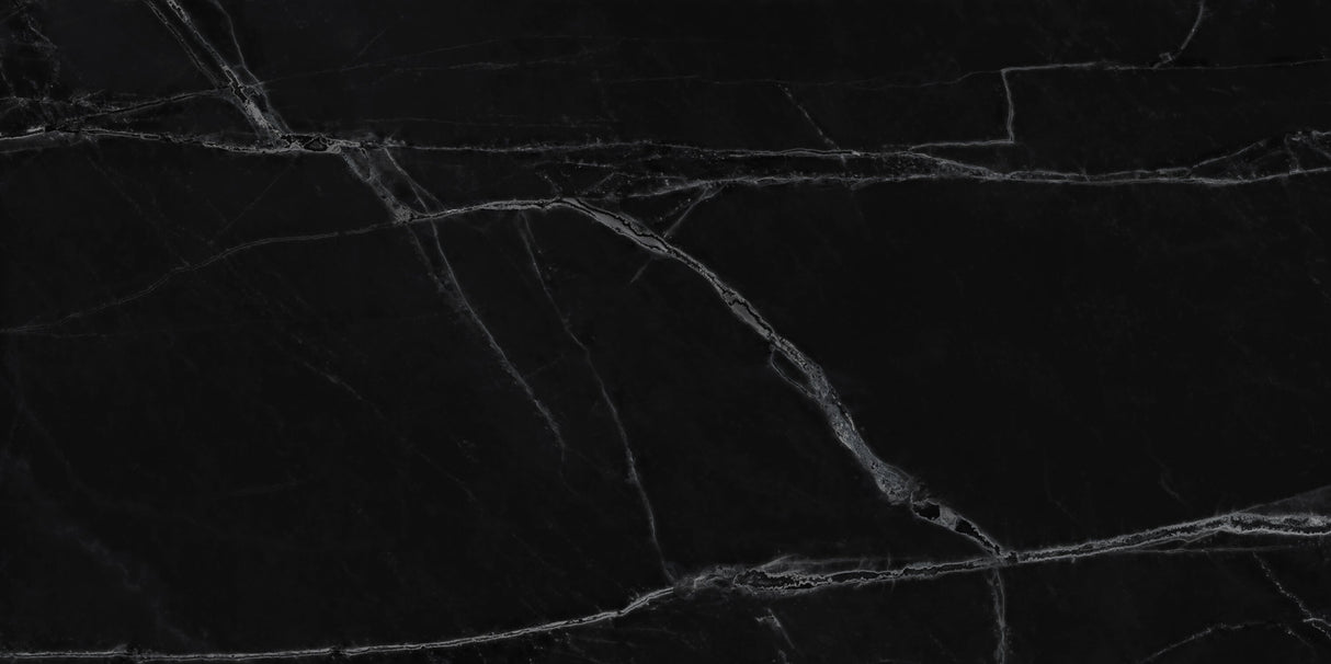 Design file of black marble pattern with detailed white veining texture