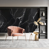 Striking marble pattern enhancing luxury bathroom interior design