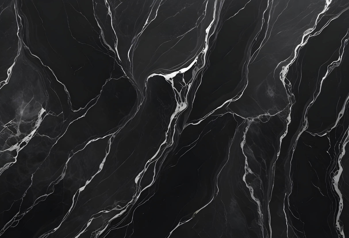 Design file of black marble pattern with white veins showing intricate stone details