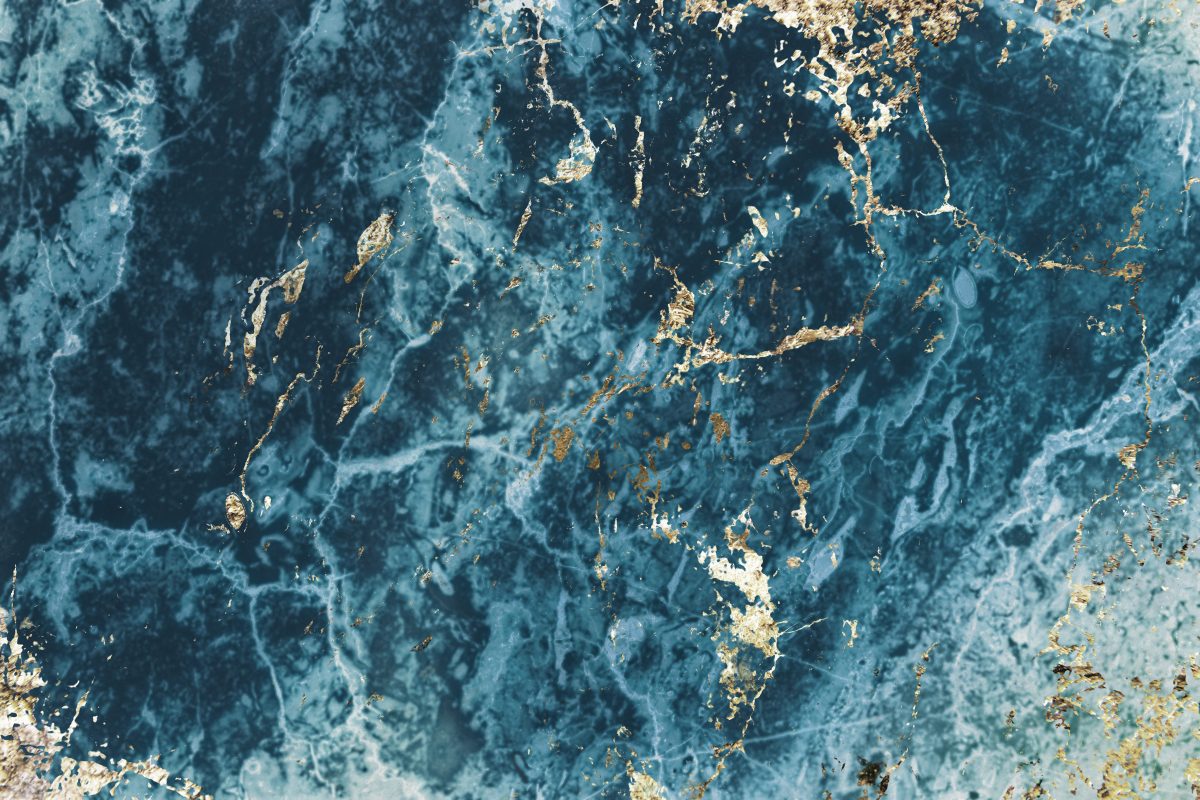 Blue marble wallpaper design file with golden veining pattern