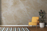 Stone effect wallpaper transforming dining room with elegant marble pattern
