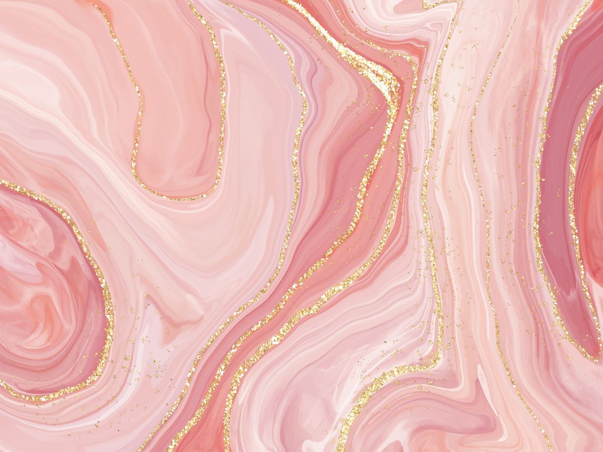 Design file of pink and gold marble pattern showing intricate swirl details and textures
