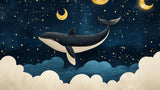 Whale and starry night design file showing intricate pattern details