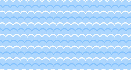 Blue wave pattern design file showing detailed scalloped marine pattern
