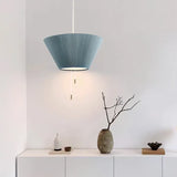 Modern Pleated Pendant Light  Adjustable LED Fabric Shade - Product detail 7