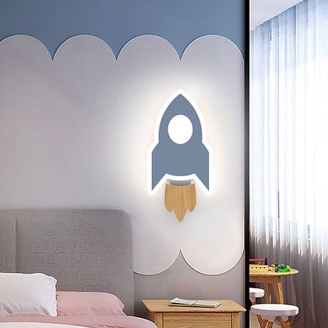 Kids Rocket Wall Light  LED Touch Control Space Decor - Product detail 10