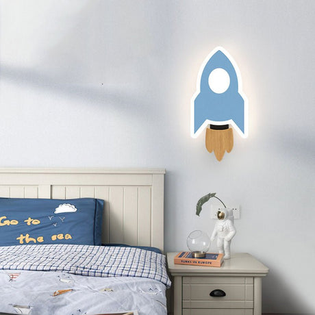 Kids Rocket Wall Light  LED Touch Control Space Decor - Product detail 9