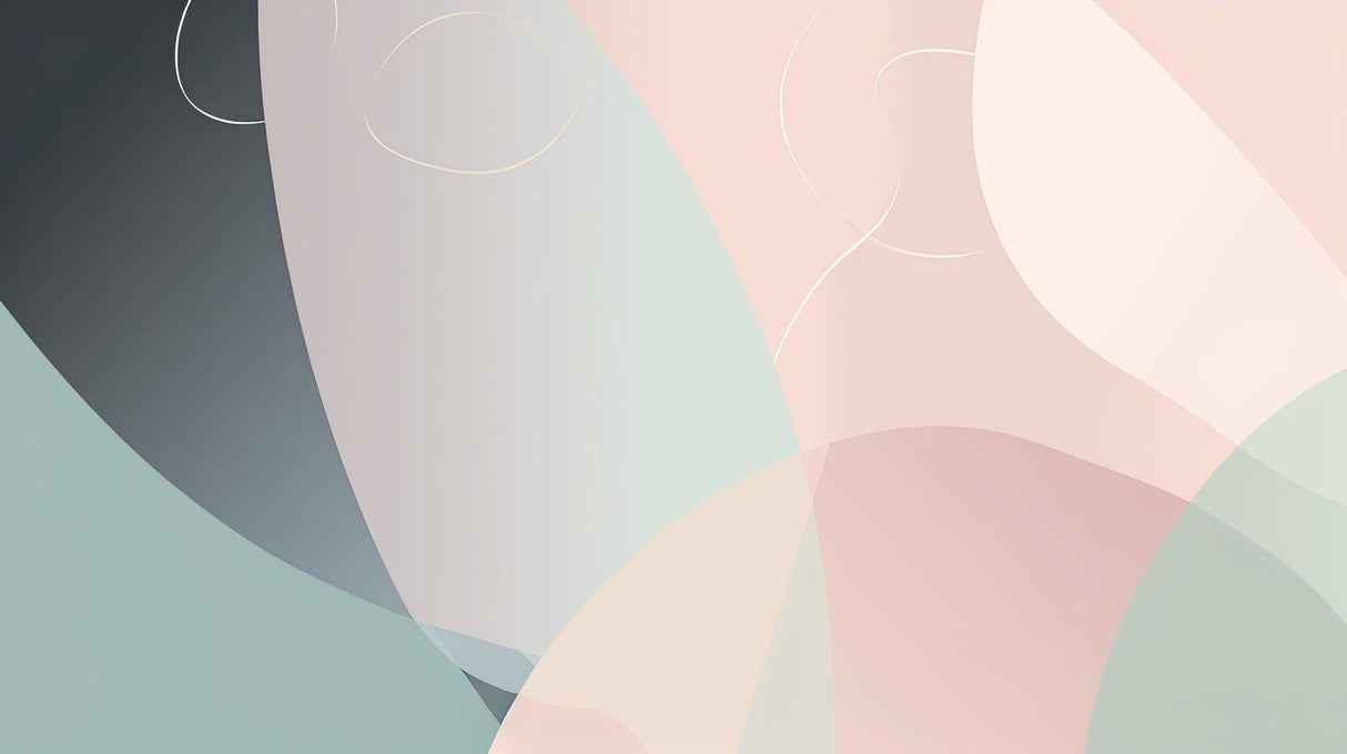 Abstract Mural Wallpaper | Pastel Geometric Curves Design