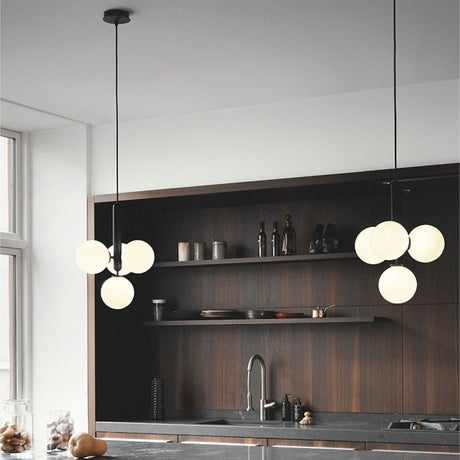 Modern Glass Pendant Light  Globe Cluster Design - Product detail 4