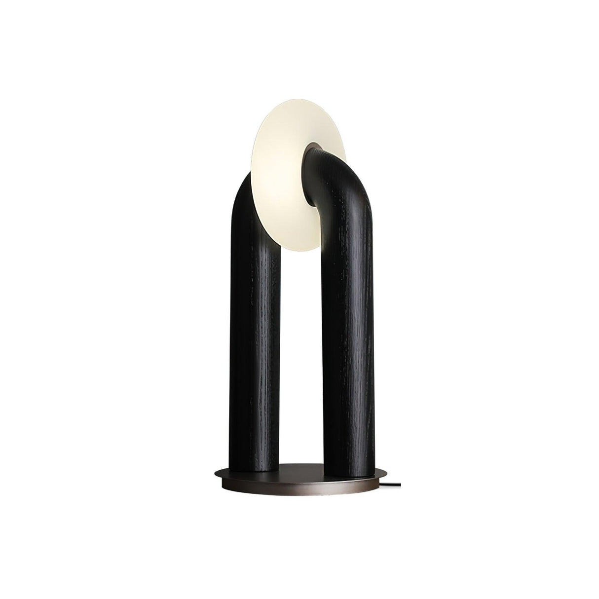 Modern Touch LED Table Lamp  Wood Curved Design - Product detail 8