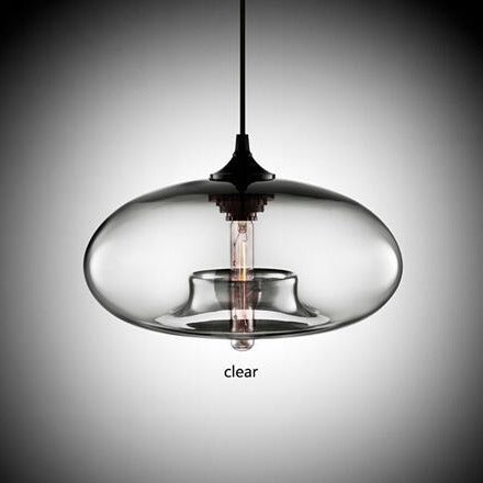 Modern Glass Pendant Light  Colored Dome Shade Design - Product detail 11
