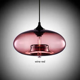 Modern Glass Pendant Light  Colored Dome Shade Design - Product detail 13