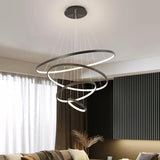 Modern Spiral Chandelier  LED Ring Ceiling Light - Product example