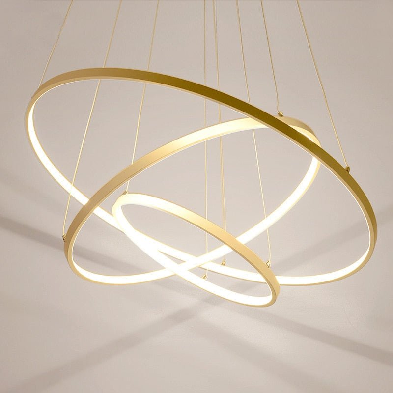 Modern Spiral Chandelier  LED Ring Ceiling Light - Product detail 10