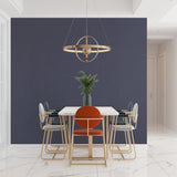 Contemporary grey wall mural making a bedroom feel luxurious and calm