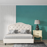 Modern teal wall design adds sophistication to dining room space