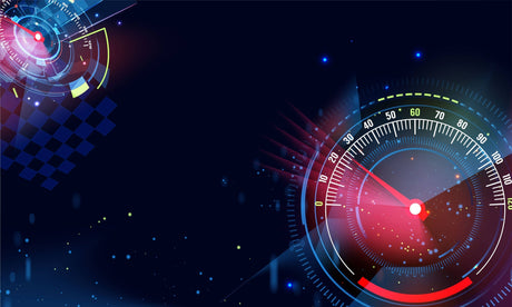 Racing speedometer wallpaper design file showing detailed night sky pattern and gauge elements