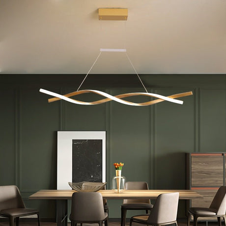 Modern Spiral Chandelier  Wave Design LED Pendant Light - Product detail 8