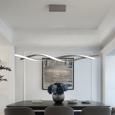 Modern Spiral Chandelier  Wave Design LED Pendant Light - Product detail 9