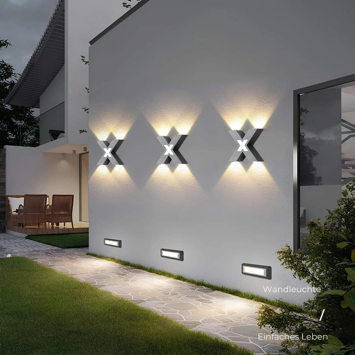 Modern LED Wall Light  Cross-Shaped Outdoor Sconce - Product detail 5