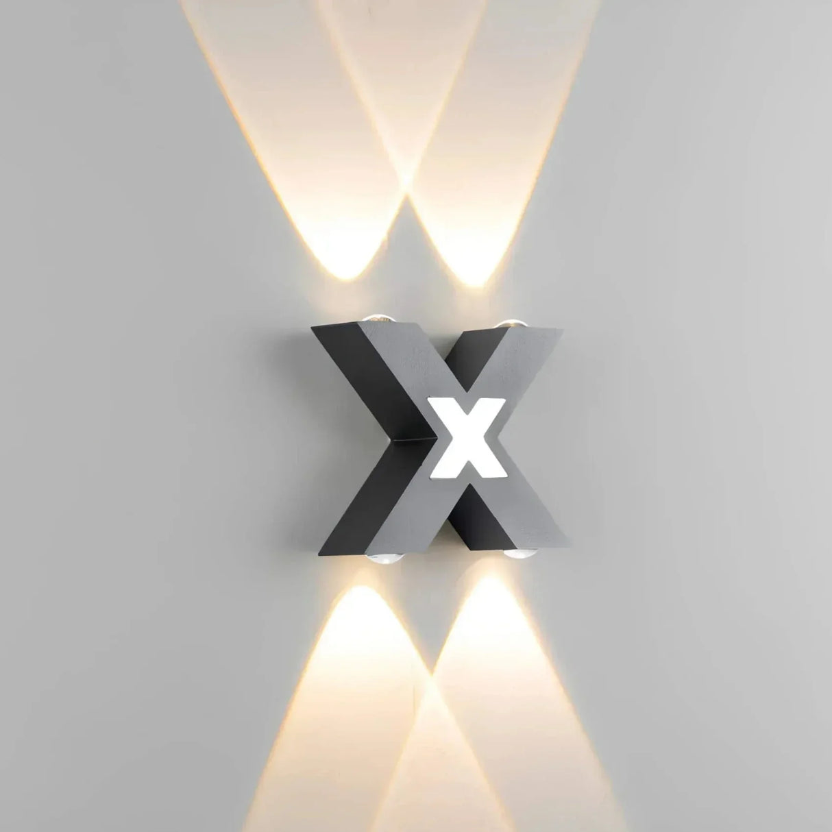 Modern LED Wall Light  Cross-Shaped Outdoor Sconce - Product example