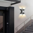 Modern LED Wall Light  Cross-Shaped Outdoor Sconce - Product showcase