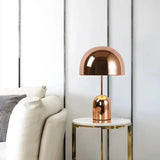 Modern Mushroom Table Lamp  Chrome Dome Design - Product example